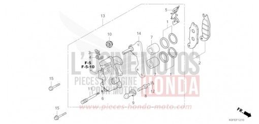 ETRIER DE FREIN AVANT Z125MAN de 2022
